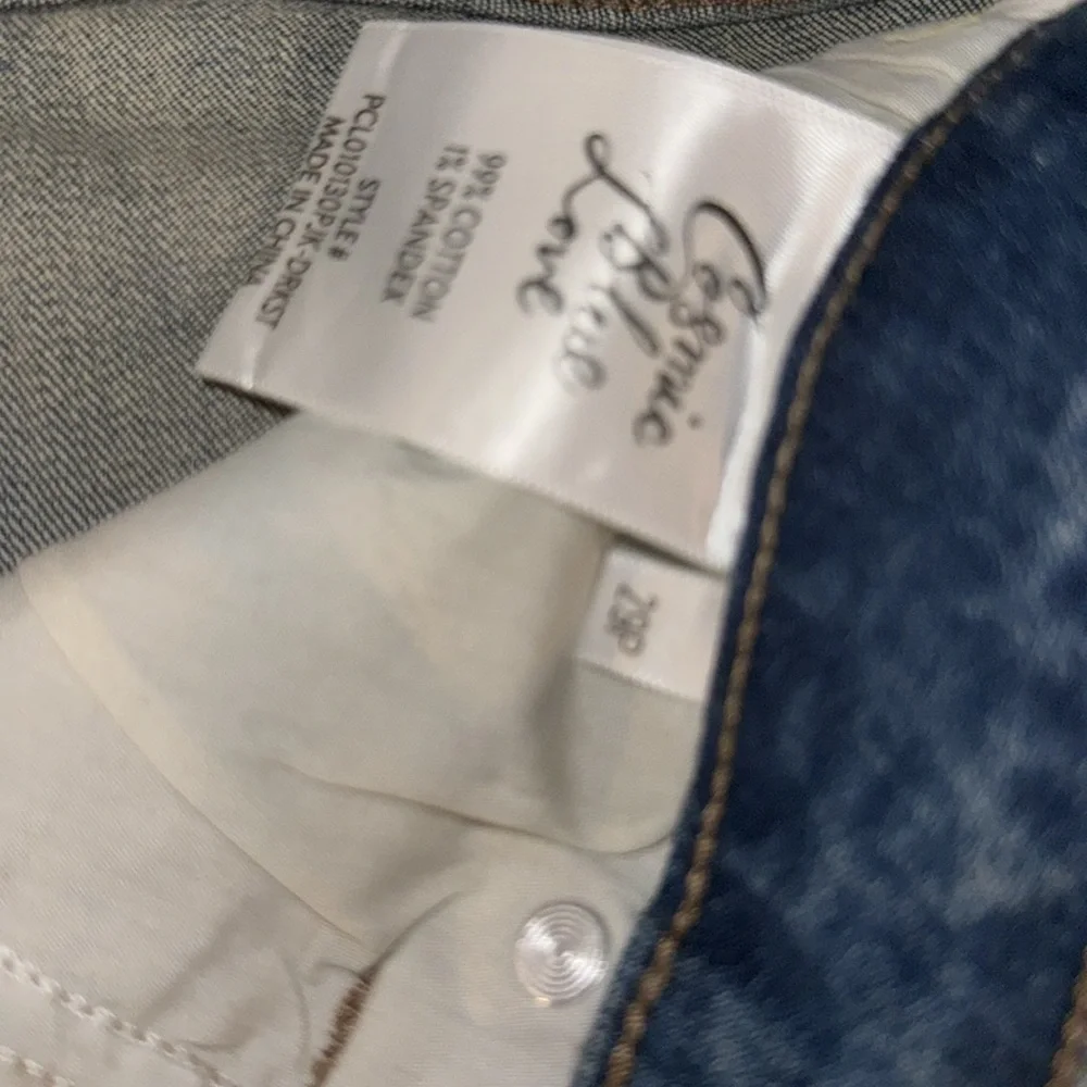COSMIC‎ BLUE LOVE Adrianne Boyfriend Distressed Jean